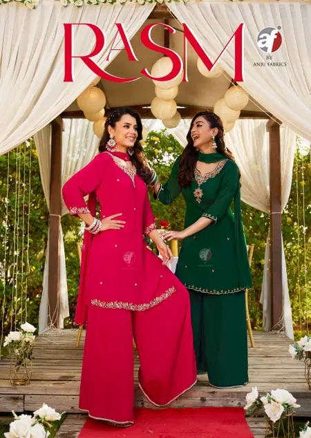 Rasm Vol 7 By Af Chinon Bulk Kurti With Bottom Dupatta Orders In India
